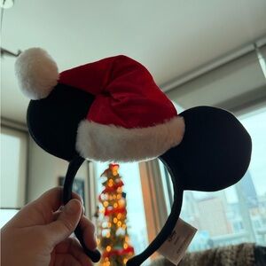 Disney Parks Exclusive Santa Mouse Ears Headband
